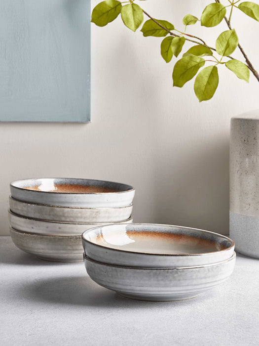 Maja Stoneware Dinnerware - Six Pasta Bowls