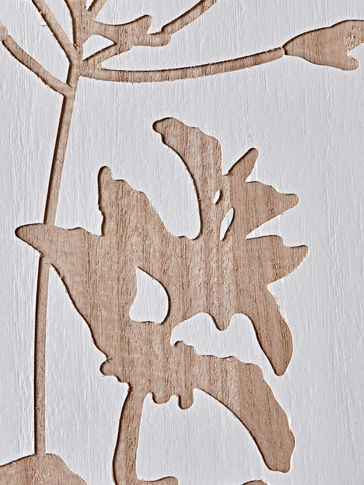 Two Floral Wall Panels