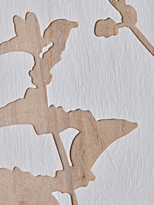 Two Floral Wall Panels