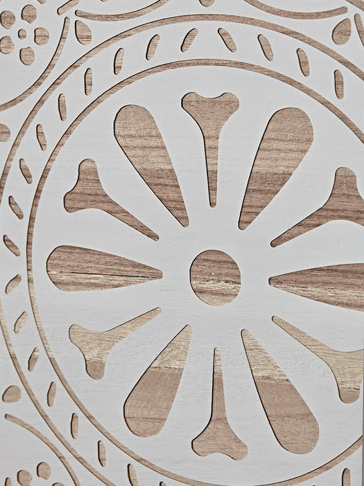 Etched Triptych Wall Panel