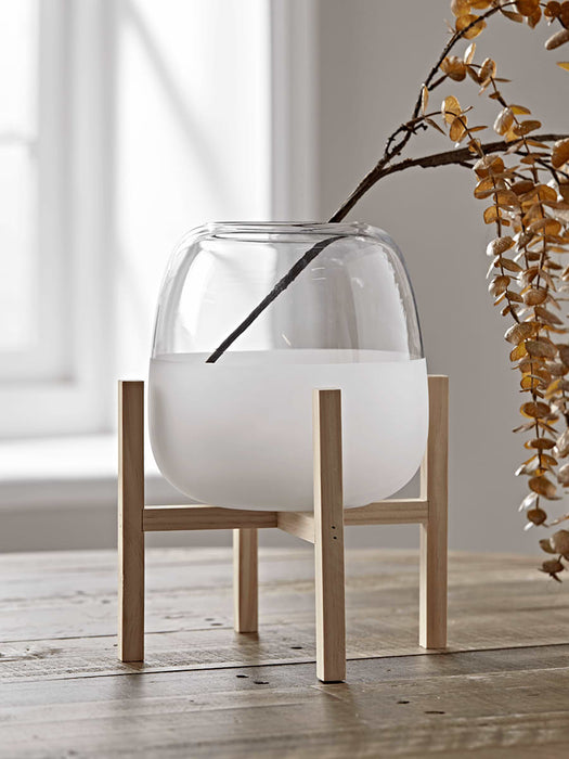 Frosted Standing Vase