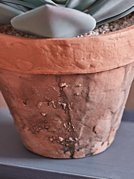 Two Faux Potted Succulents