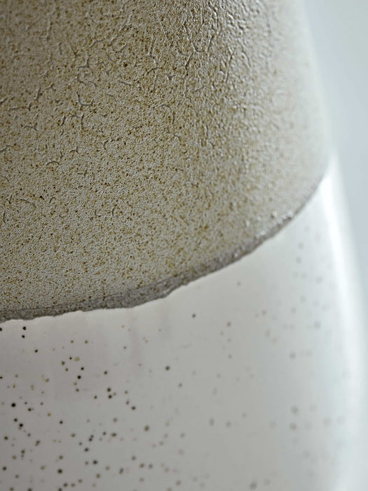 Dipped Speckled Tapered Vase - Grey Top