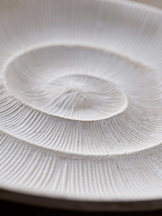 White Ammonite Dish