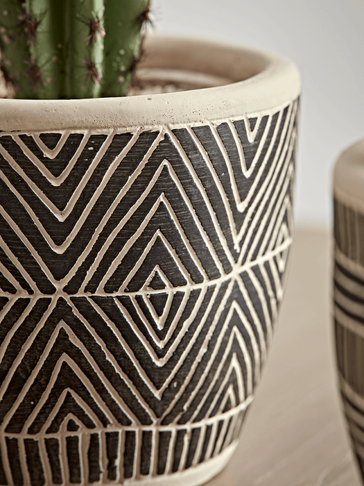 Three Monochrome Planters