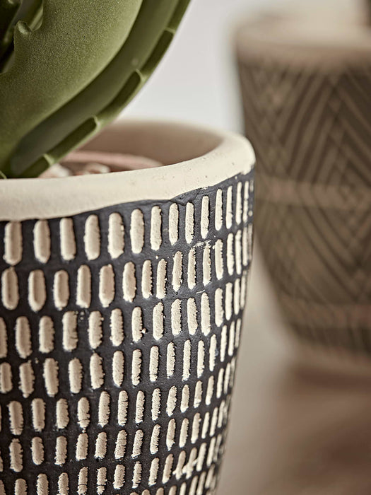 Three Monochrome Planters