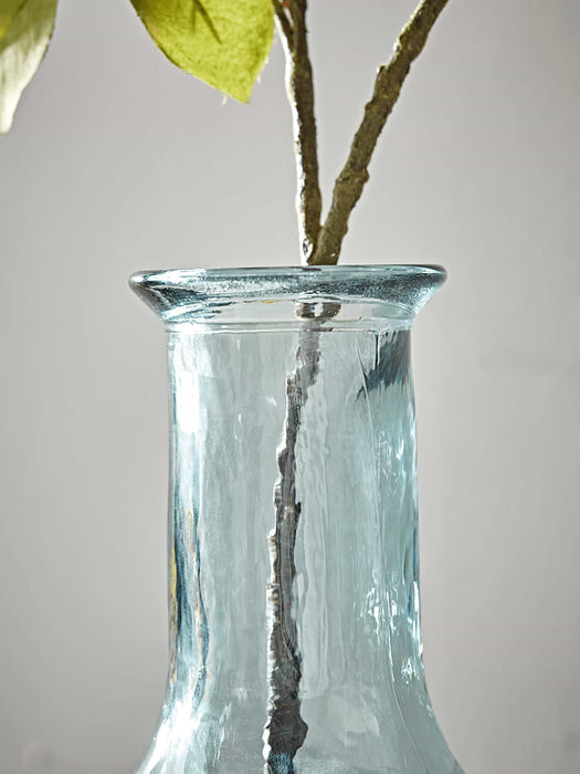 Recycled Glass Large Bottle Vase