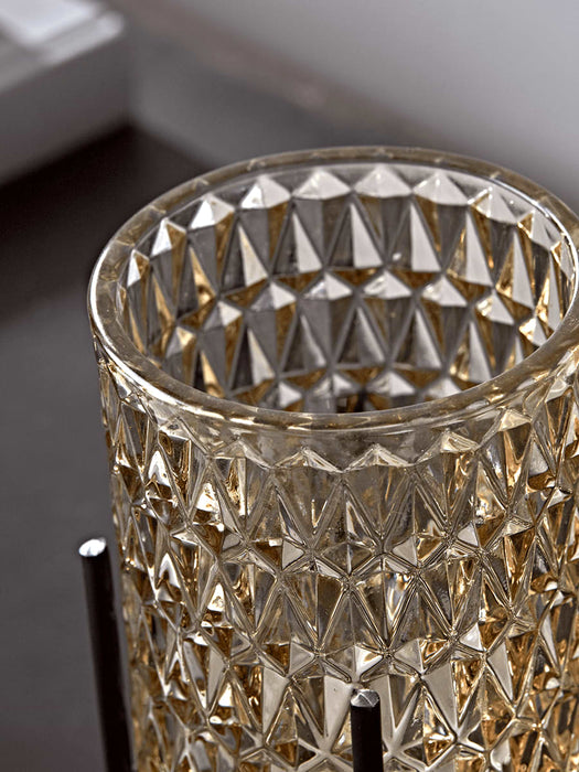 Two Textured Glass Tealights