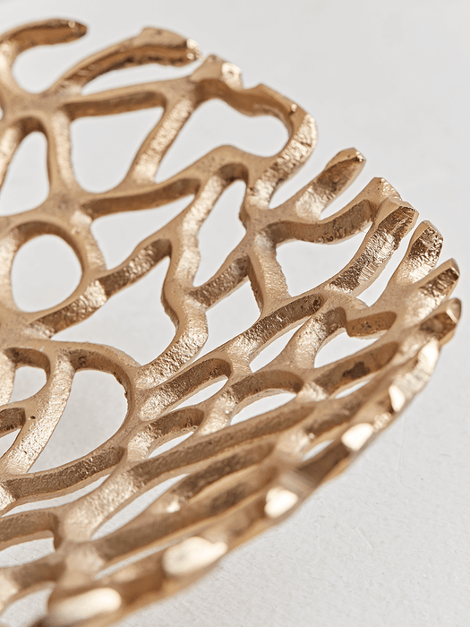 Two Brass Coral Dishes