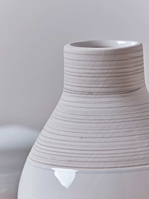 Two Dip Textured Bud Vases
