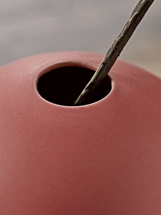 Round Coral Vase