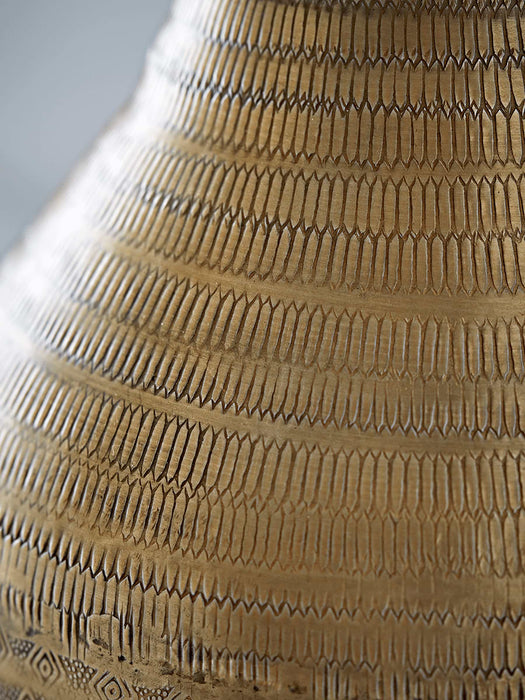 Brass Textured Vase