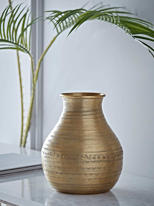 Brass Textured Vase