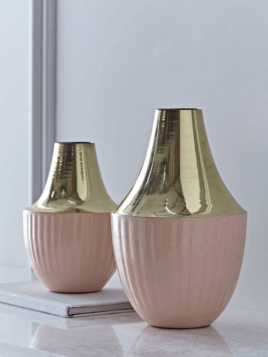 Brass Blush Vase