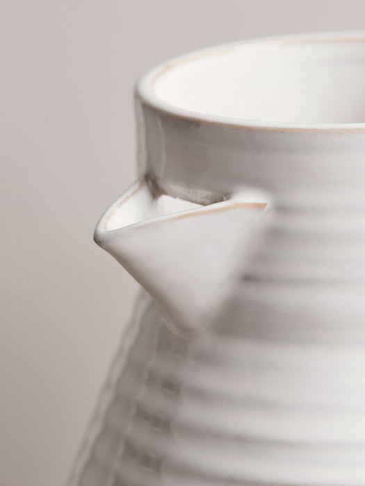 Glazed Ribbed Jug