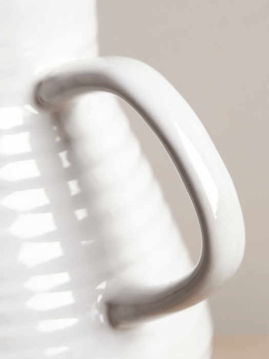 Glazed Ribbed Jug