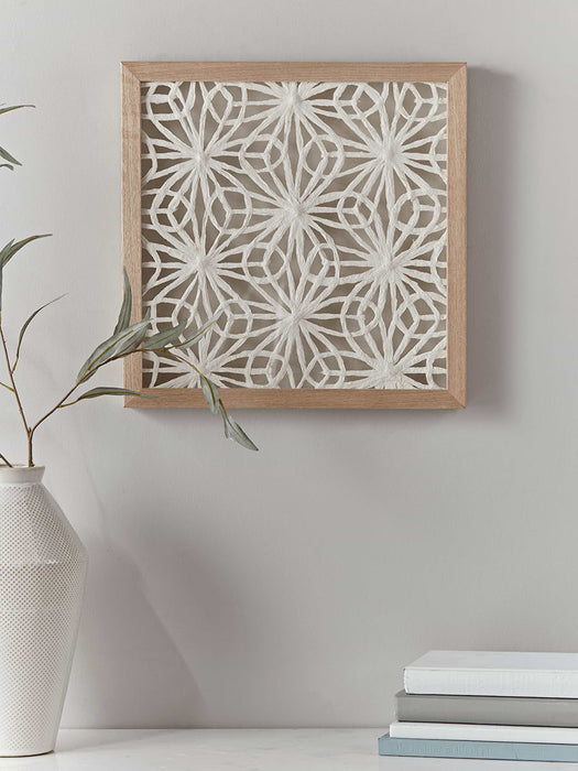 Framed Floral Paper Art