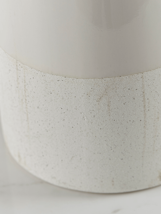 Ombre Dip Glazed Vase - Taupe