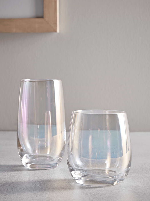 Six Lustre Tumblers