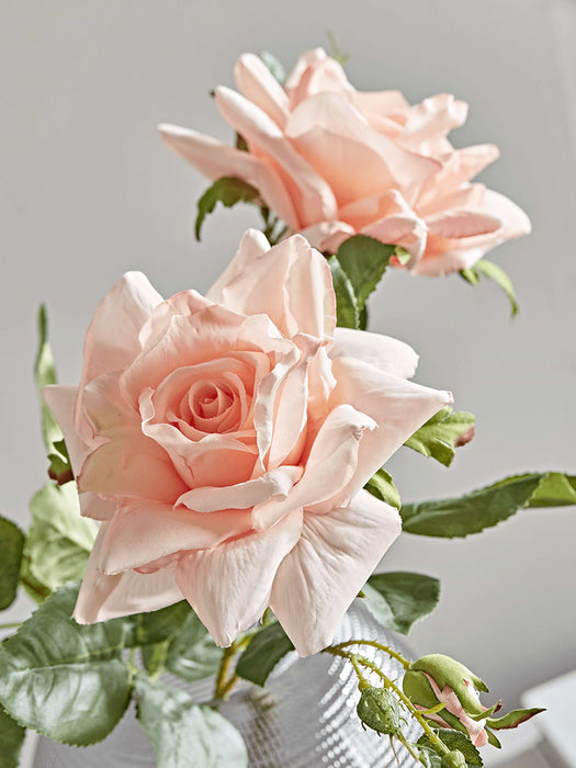 Three Faux Rose Sprays - Soft Coral