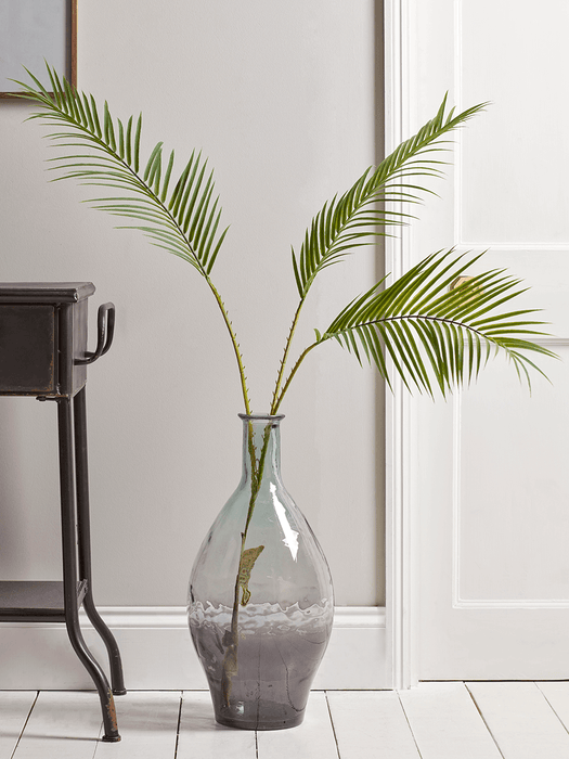 Recycled Glass Large Bottle Vase