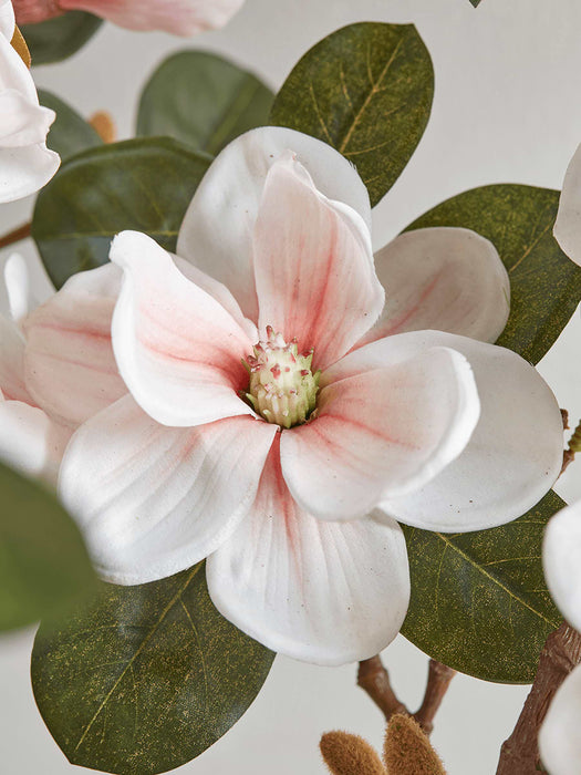 Three Faux Magnolia Sprays - Blush