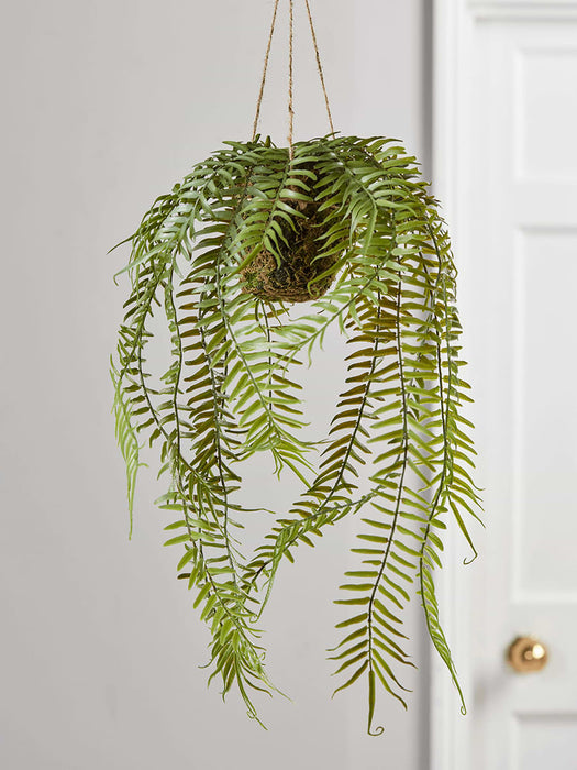 Faux Potted Hanging Fern