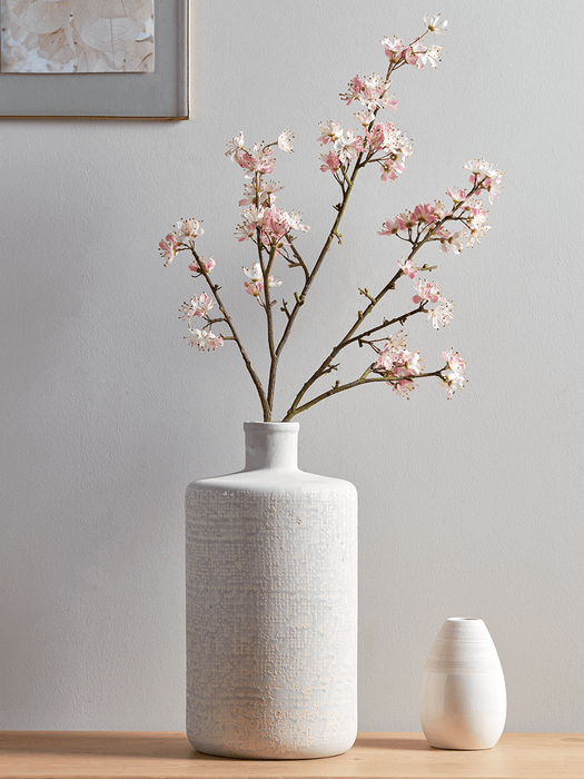 Grid Glazed Bottle Vase