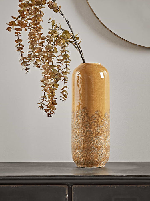 Textured Glaze Mustard Vase