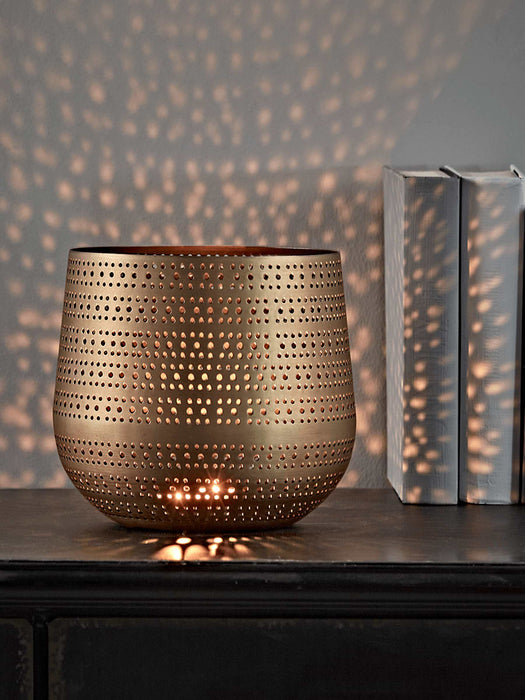 Antique Copper Tea Light Holder