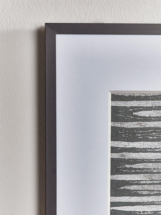 Abstract Grey Block Print
