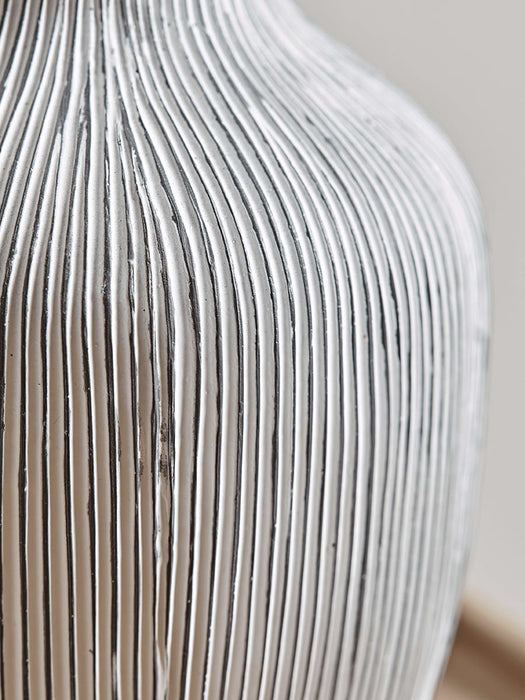 Textured White Vase