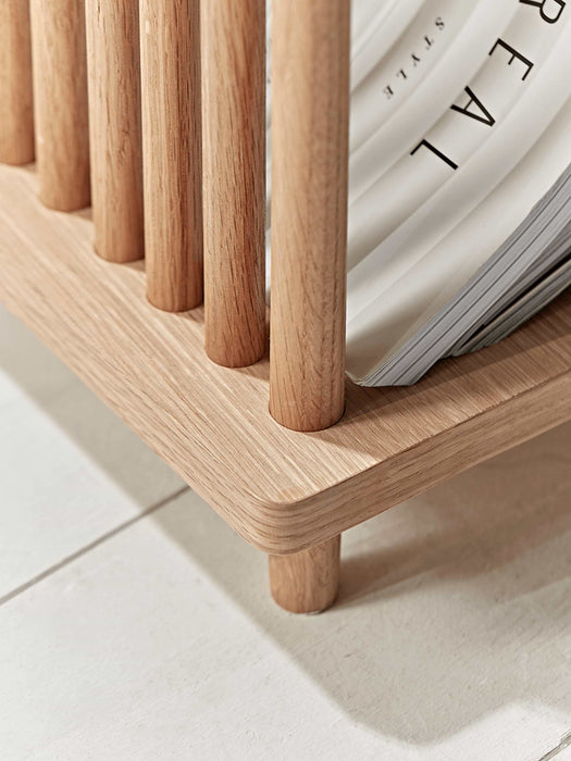 Oak Magazine Side Table