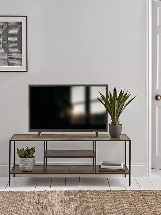 Textured Topped Metal Media Unit - Gold