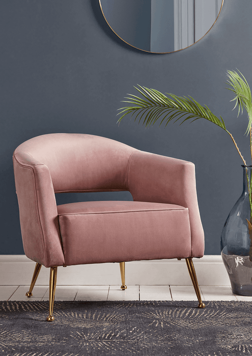 Deco Armchair - Vintage Mauve