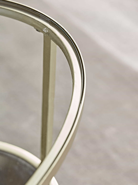 Glass Display Coffee Table - Soft Gold