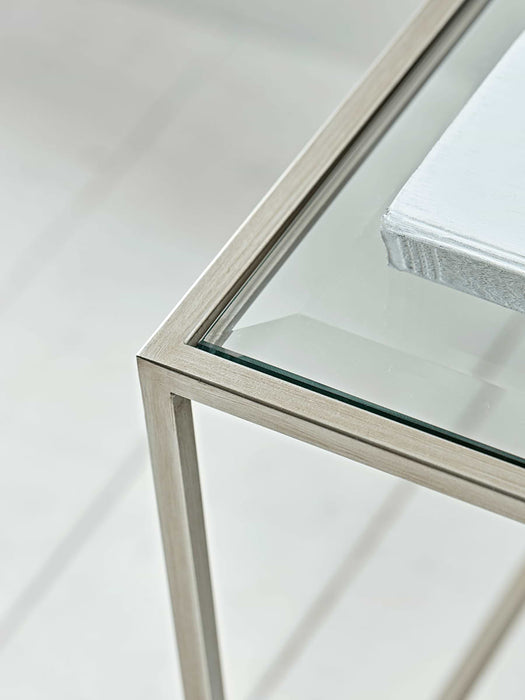 Villette Bedside Table - Silver