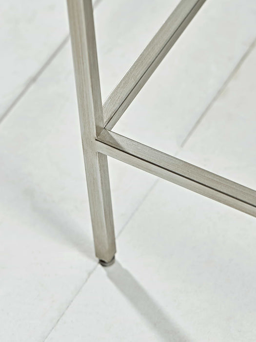 Villette Bedside Table - Silver
