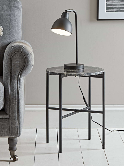 Marble Side Table - Grey
