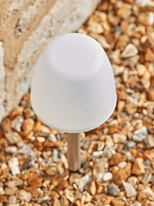 Three Frosted Solar Stake Lights