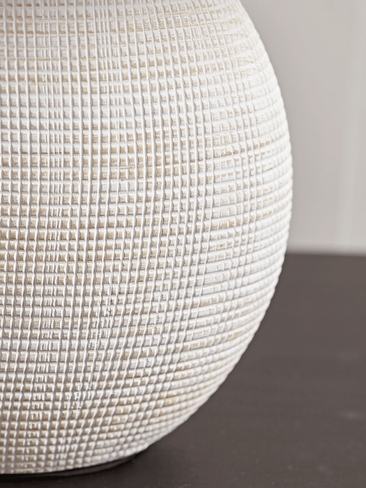 Rustic Ceramic Table Lamp - Grid