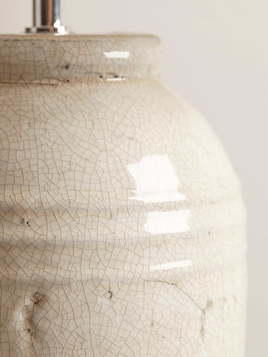 Tall Crackle Glaze Table Lamp