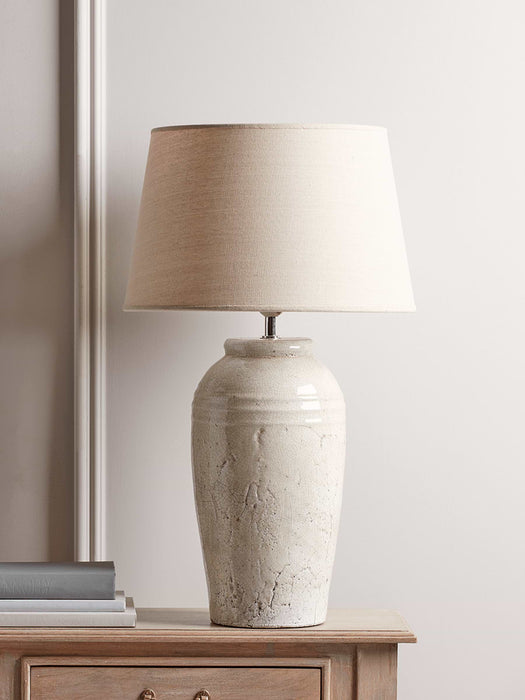Tall Crackle Glaze Table Lamp