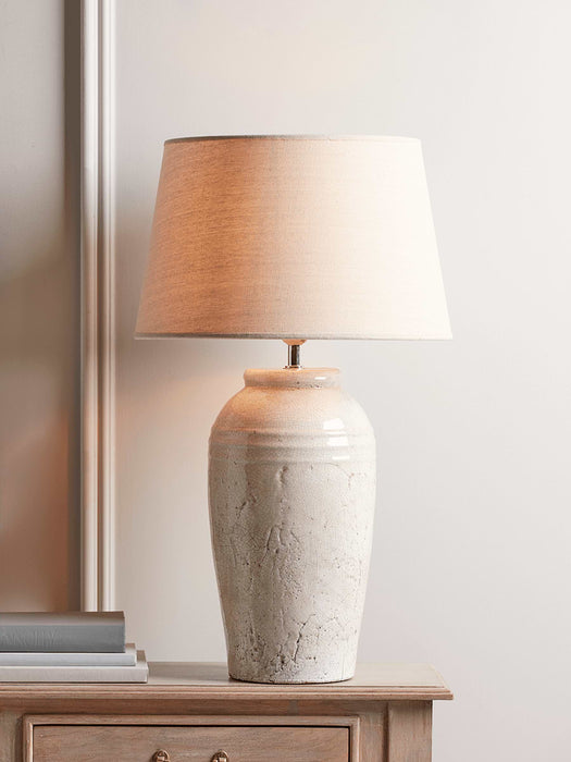 Tall Crackle Glaze Table Lamp