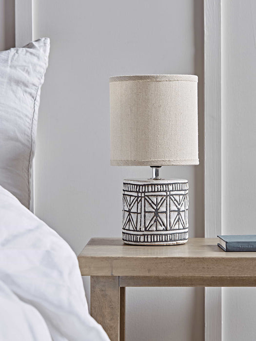 Geometric Glazed Bedside Lamp