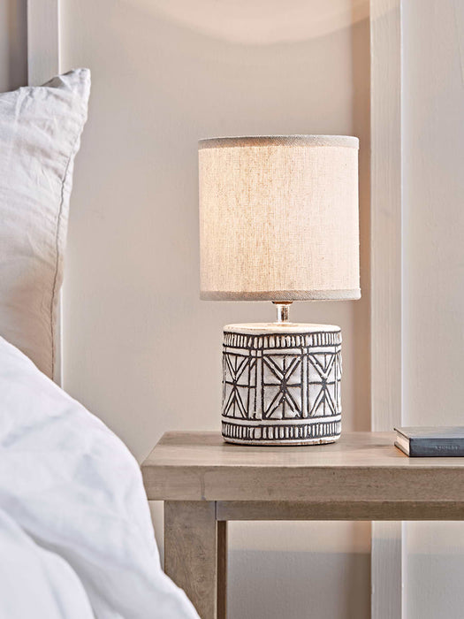 Geometric Glazed Bedside Lamp