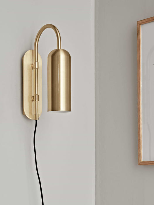 Brass Deco Wall Light
