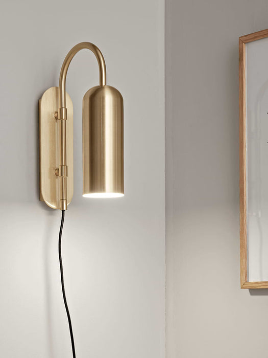 Brass Deco Wall Light