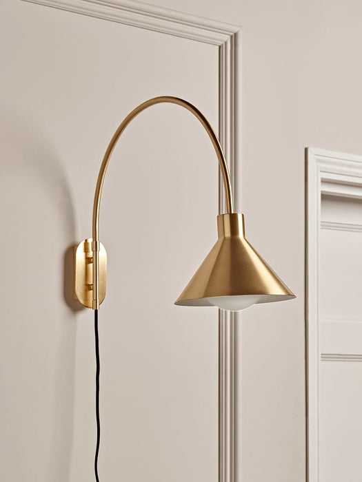 Brass Cone Wall light