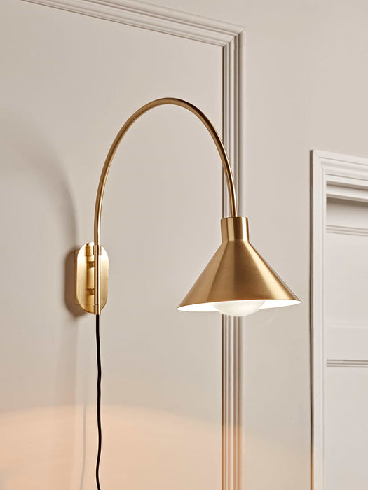 Brass Cone Wall light